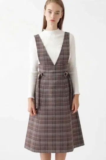 JILLSTUART 오버롤 스커트 체크 M 사이즈