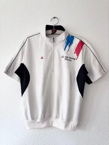 르꼬끄 골프 하프 지퍼 반팔 셔츠 남성용 L