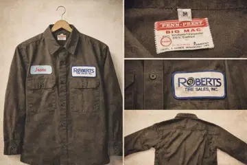 70s BIGMAC 워크 셔츠 M 사이즈 빈티지 아메카지