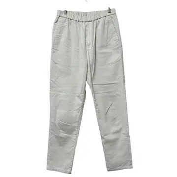 무인양품 코듀로이 스트레이트 이지 팬츠 아이보리 M 허리밴딩