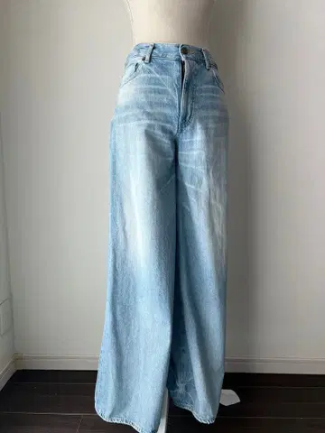 론 헤르만 블리치 소프트 배기 데님