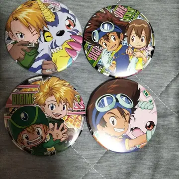 디지몬 어드벤처 도데카 캔뱃지 4개