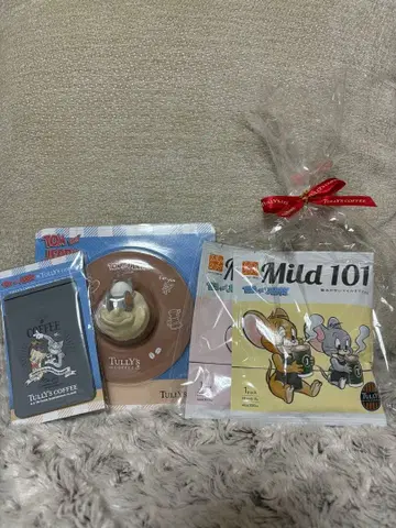 톰과 제리 머그 커버와 커피 콩 세트