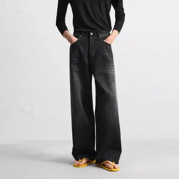 [ ZARA ] 슈퍼 배기 핏 청바지 EU34 ( JP28 )