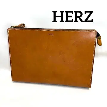 HERZ 헬츠 삼각형 바닥 세컨드백 클러치백 카멜