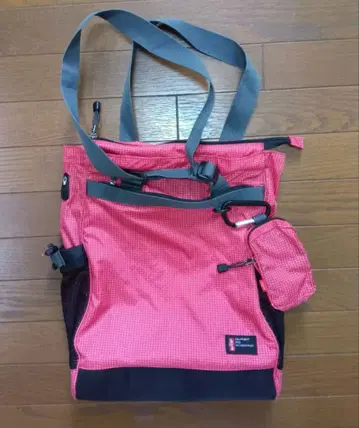 Levi's 체크 무늬 토트백 세컨드 파우치 포함