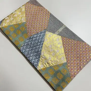 끼워넣기풍 꽃무늬 토끼 무늬 후쿠로 오비 기모노 스키 구락부 849