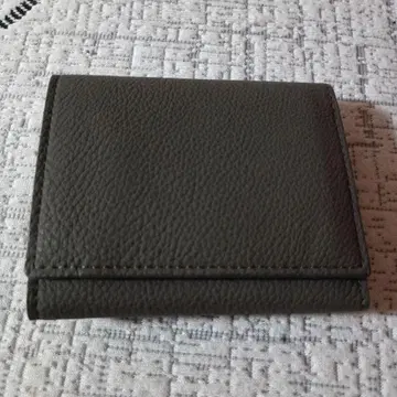 slow 그레이 3단 폴더형 지갑 키체인 포함 듀프이 사