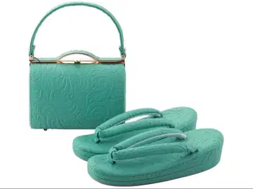 [새상품] 조리 백 세트 일본 의류 핸드백 민트 그린