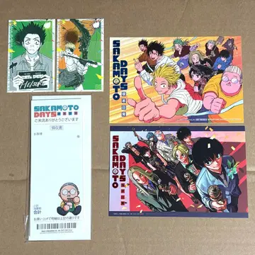 SAKAMOTO DAYS 대만판 혜택 엽서 메모지