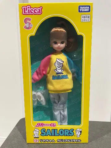 리카짱 복권 x 세일러즈 02 리카짱 캐주얼 스타일 미개봉 새상품