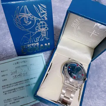 명탐정 코난 USJ 손목시계 2018 DETECTIVE CONAN 실버