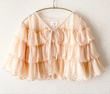 [ 택 포함 새상품 ] merry jenny 프릴 볼레로 아이보리