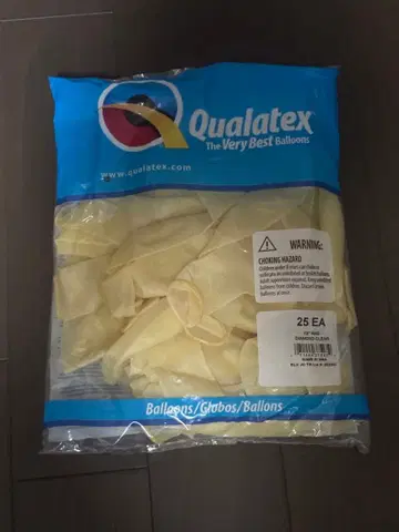 Qualatex 18' RND Diamond Clear 25 EA