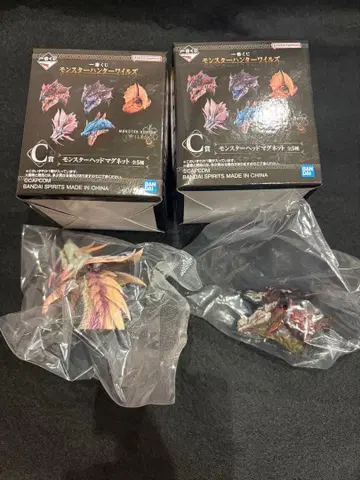 제일복권 몬스터 헌터 와일즈 헤드 마그넷 2종 세트