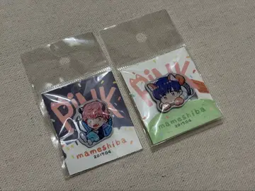 핑크와 마메시바 쿠라하시 토모 선생님 사인회 핀 배지
