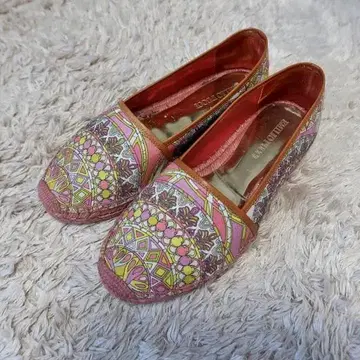 에밀리오 푸치 에스파드리유 플랫 모카신 신발 23.5 핑크 계열