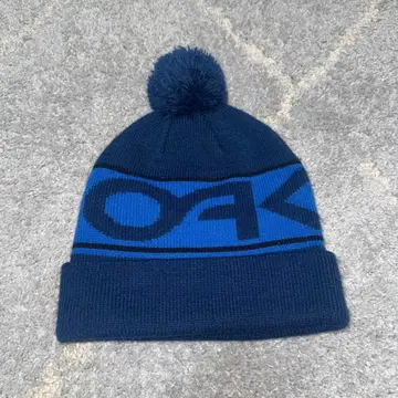 [ 레어/y2k ] OAKLEY 오클리 니트 모자 빅 로고 폼폼 포함