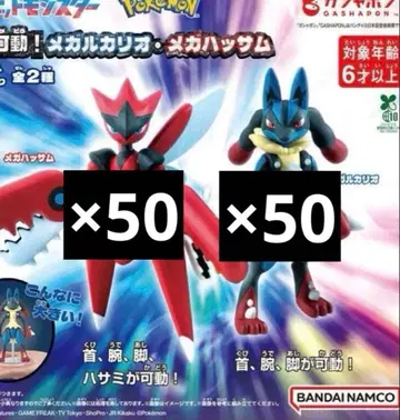 포켓몬스터 조립 가동! 메가 루카리오 메가 핫삼 포켓몬