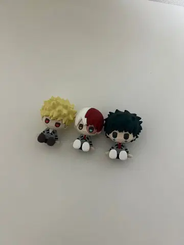 나의 히어로 아카데미아 러버 피규어 3개 세트 다이소 히로아카