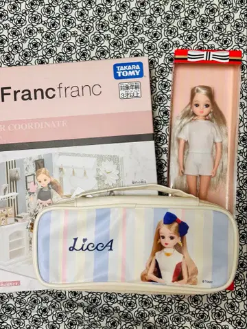 새상품 리카짱 캐슬 리카짱 Francfranc 인테리어 파우치