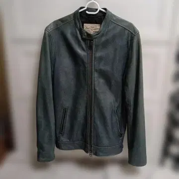 AVIBEX 싱글 라이더 자켓 L 청록색