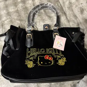 HELLO KITTY 블랙 토트백