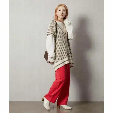 [ 새상품급 ] 프릭스스토어 니트 베스트 여성용 루즈핏