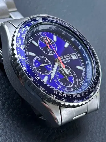 SEIKO 플라이트 마스터 쿼츠 작동품