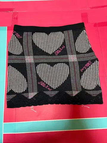 MA*RS(sugargloss) 하트 글렌체크 미니스커트 F