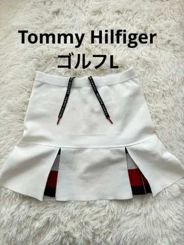 Tommy Hilfiger 골프 스커트 L 흰색 니트
