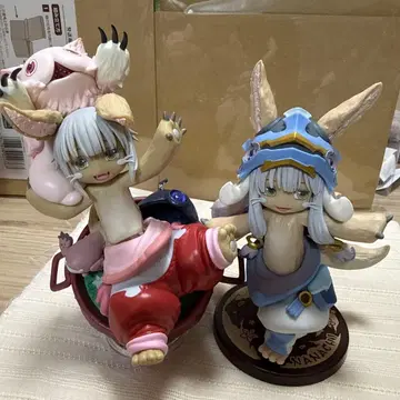 나나키미 피규어 토끼 귀 약 15cm 2개 세트