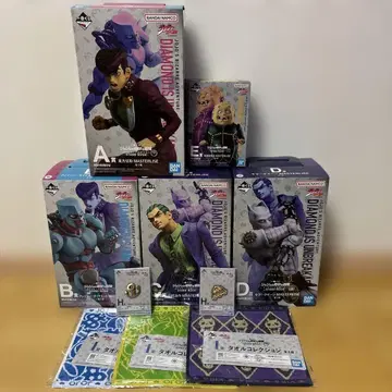 죠죠 제일복권 4부 A상 B상 C상 D상 E상 피규어 5점 세트