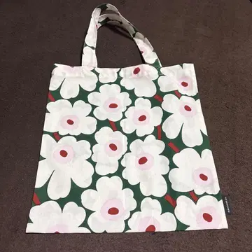 새상품 마리메꼬 토트백 일본 한정판 미니 우니코 그린 32 x 33cm