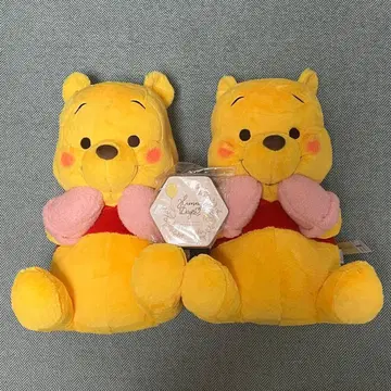 곰돌이 푸 FukuFuku 윈터 초초 BIG 봉제 인형 패브릭 거울 포함