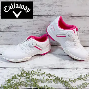 [ 미사용품 ] 인기 색상 캘러웨이 여성 골프화 23.0cm 핑크