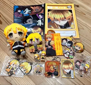 귀멸의 칼날 아가츠마 젠이츠 봉제 인형 마스코트 키링 묶음 판매