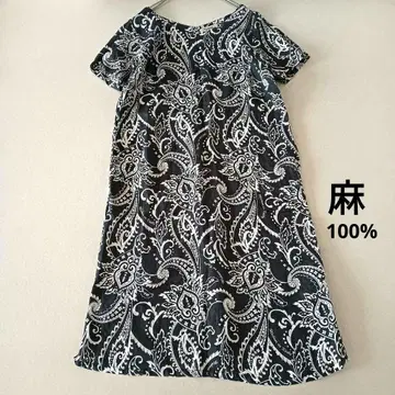 마카나 나 캐시 린넨 100% 원피스 튜닉 0