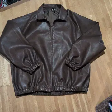 브라운 가죽 자켓 XL