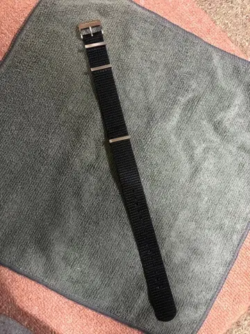 MARATHON 블랙 나일론 벨트