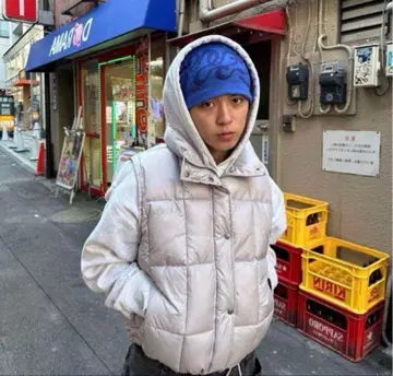 새상품급 최저가 Bless U blue benie