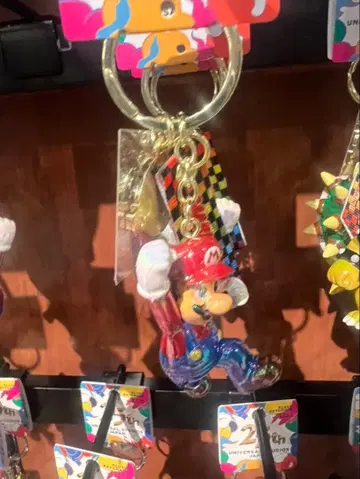 USJ 한정판 25th 닌텐도 월드 마리오 키링