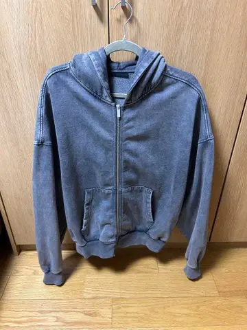 ZARA 그레이 풀 집업 후드 부착 후드티