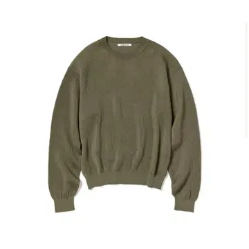 AURALEE FLAT YARN RIB KNIT P/O