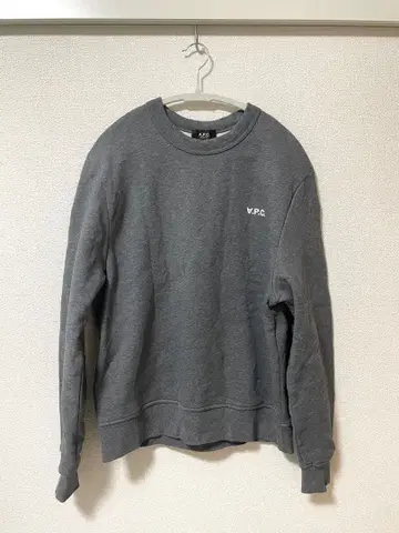 A.P.C. 로고 맨투맨 S 그레이