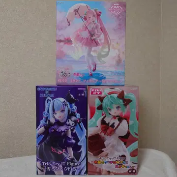 유키 미쿠 하츠네 미쿠 피규어 3체 세트