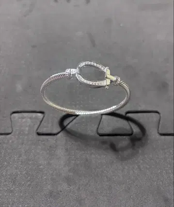 SILVER925 말발굽 팔찌 하트 말발굽 지르코니아