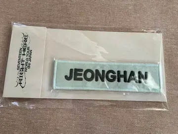 SEVENTEEN RIGHT HERE 네임 와펜 배지 정한