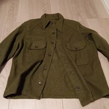 US ARMY OG107 울 셔츠 크로스 요크 전반기형