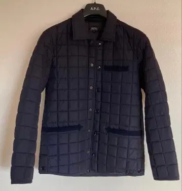 A.P.C. 네이비 퀼팅 자켓 S